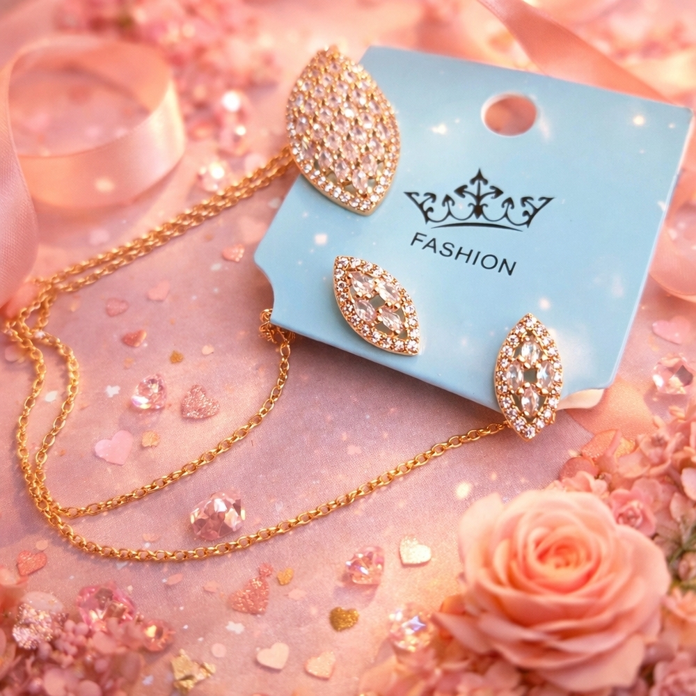 Elegant Gold Necklace Set